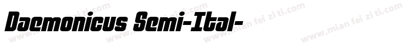 Daemonicus Semi-Ital字体转换